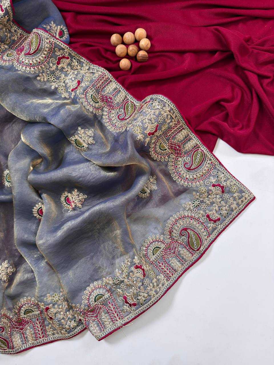 YNF Wholesale FENDY Embroidered Sarees KESH568 | Surat Manufacturer