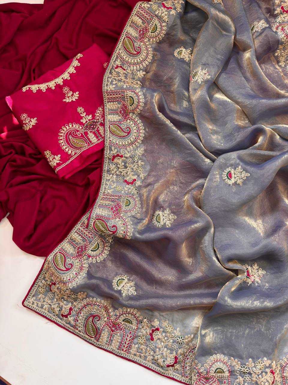 YNF Wholesale FENDY Embroidered Sarees KESH568 | Surat Manufacturer