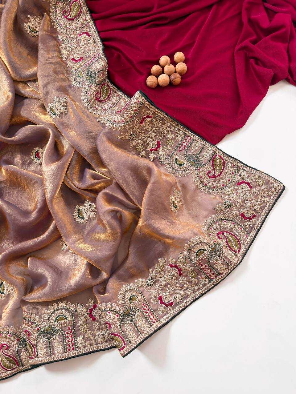 YNF Wholesale FENDY Embroidered Sarees KESH568 | Surat Manufacturer