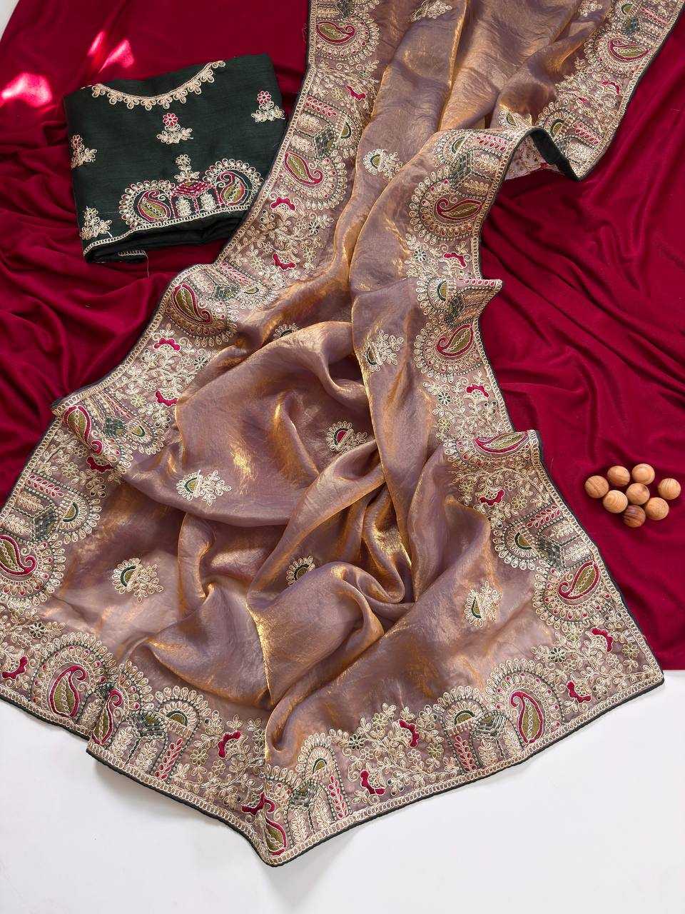 YNF Wholesale FENDY Embroidered Sarees KESH568 | Surat Manufacturer