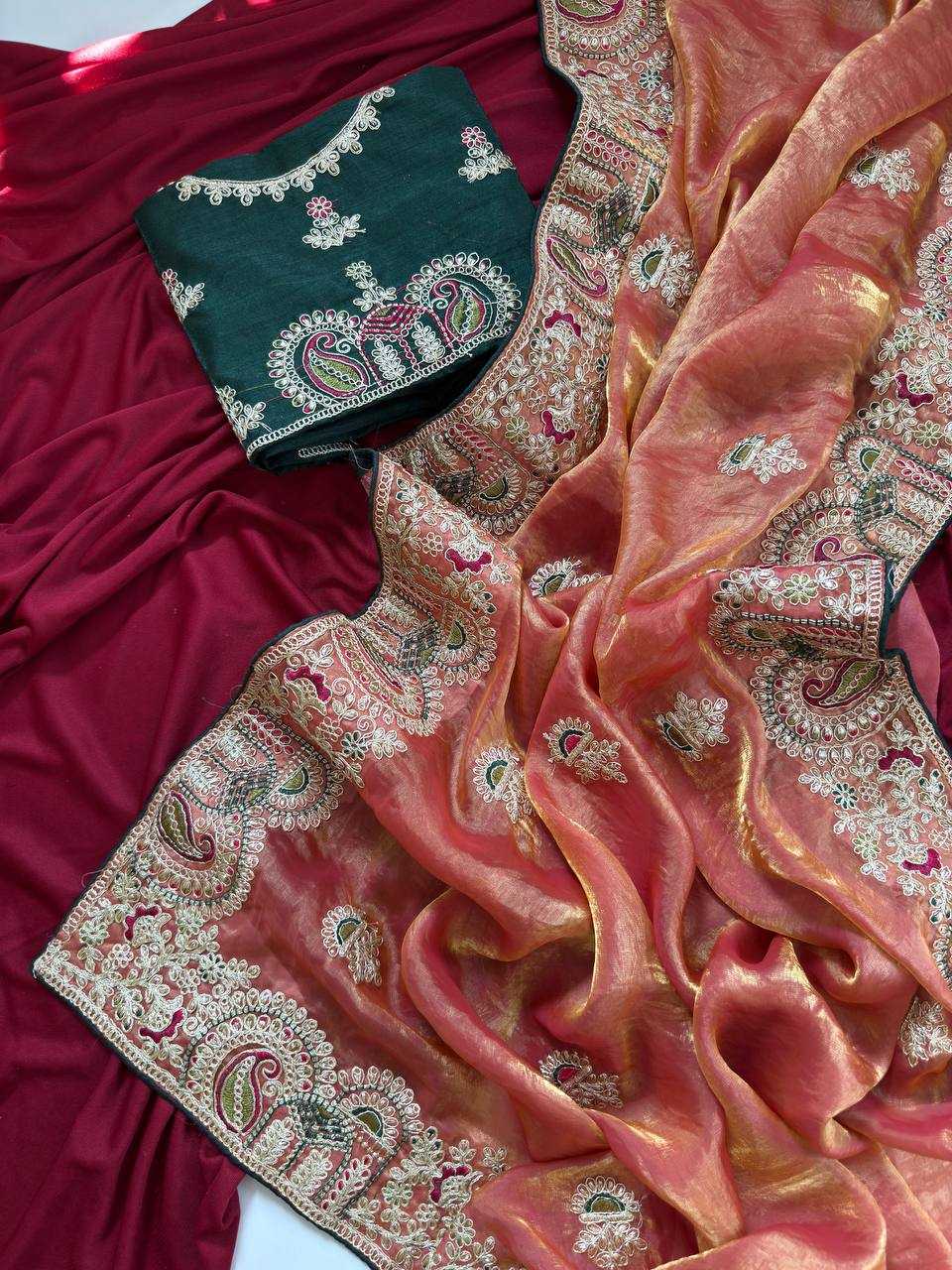 YNF Wholesale FENDY Embroidered Sarees KESH568 | Surat Manufacturer