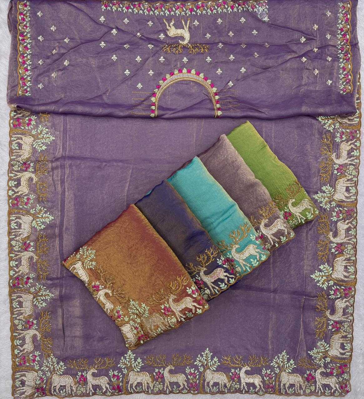 YNF Wholesale FENDY Satin Designer Sarees KESH114 7290 | Surat Manufacturer