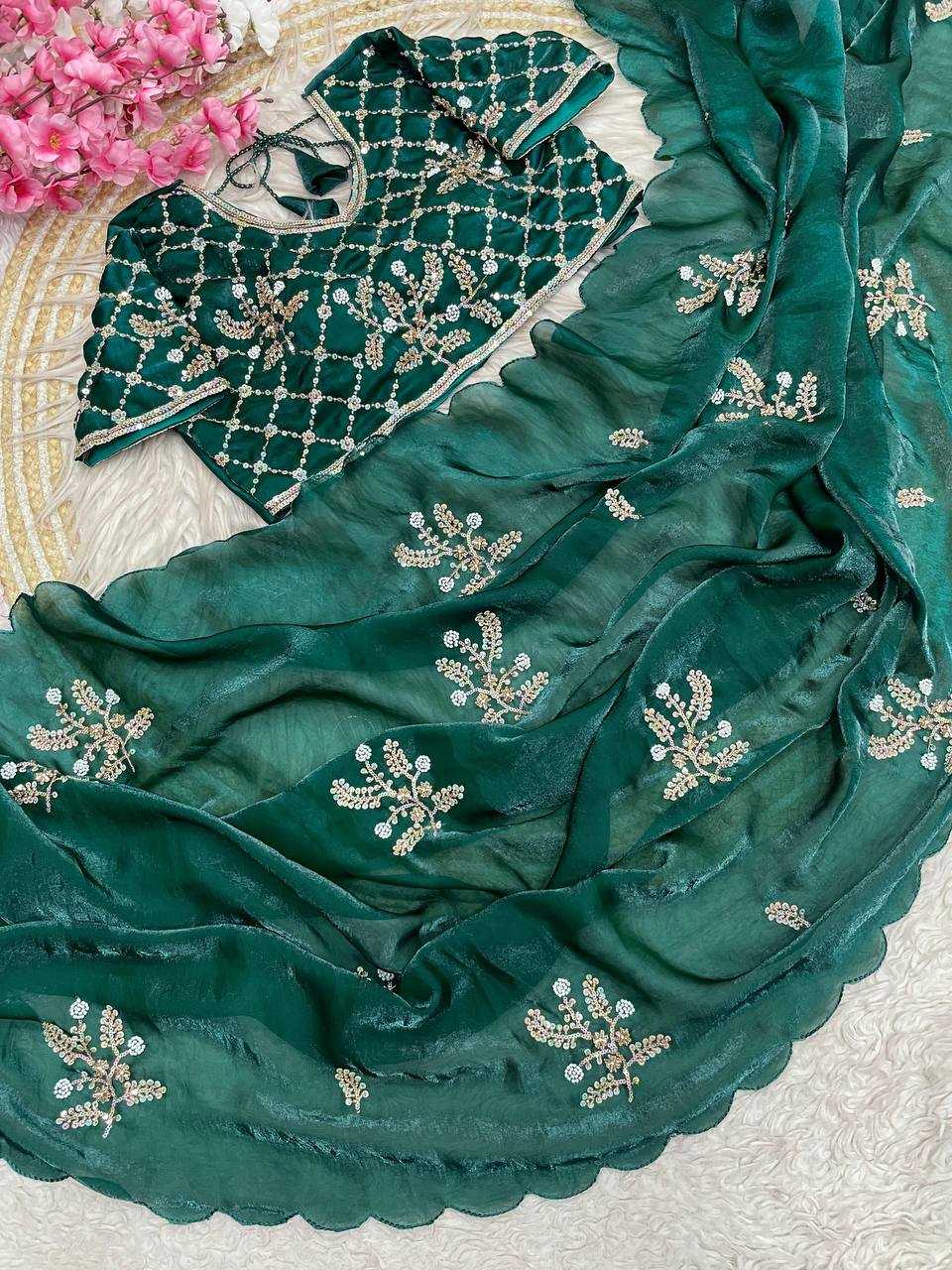 YNF Wholesale FENDY Satin Designer Sarees RIN230 695 | Surat Manufacturer