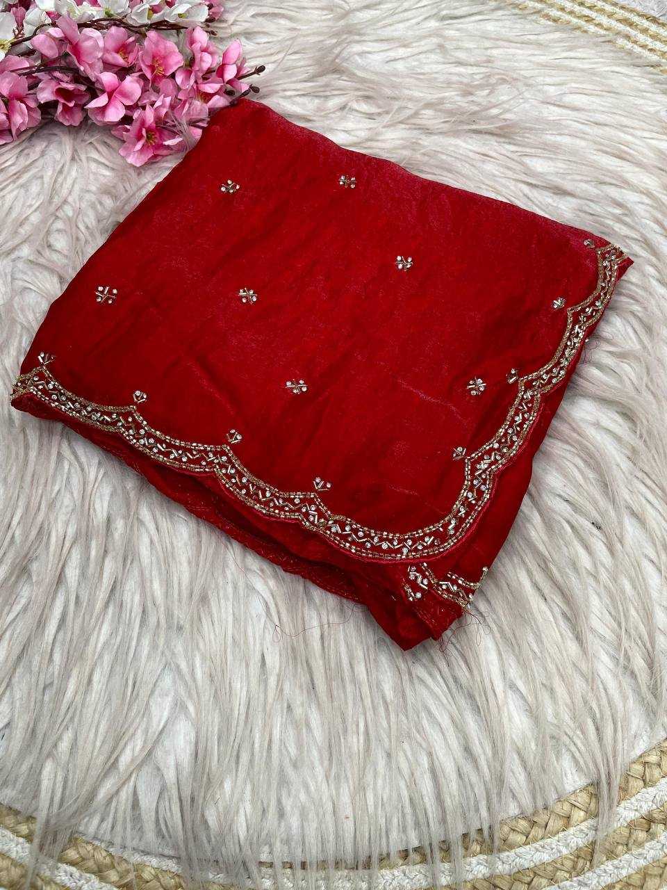 YNF Wholesale FENDY Satin Hand Work Sarees RIN230 732 | Surat Manufacturer