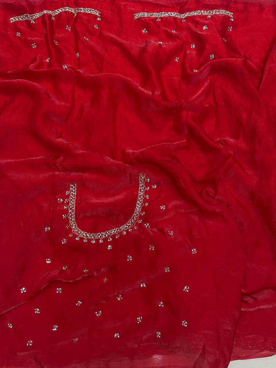 YNF Wholesale FENDY Satin Hand Work Sarees RIN230 732 | Surat Manufacturer