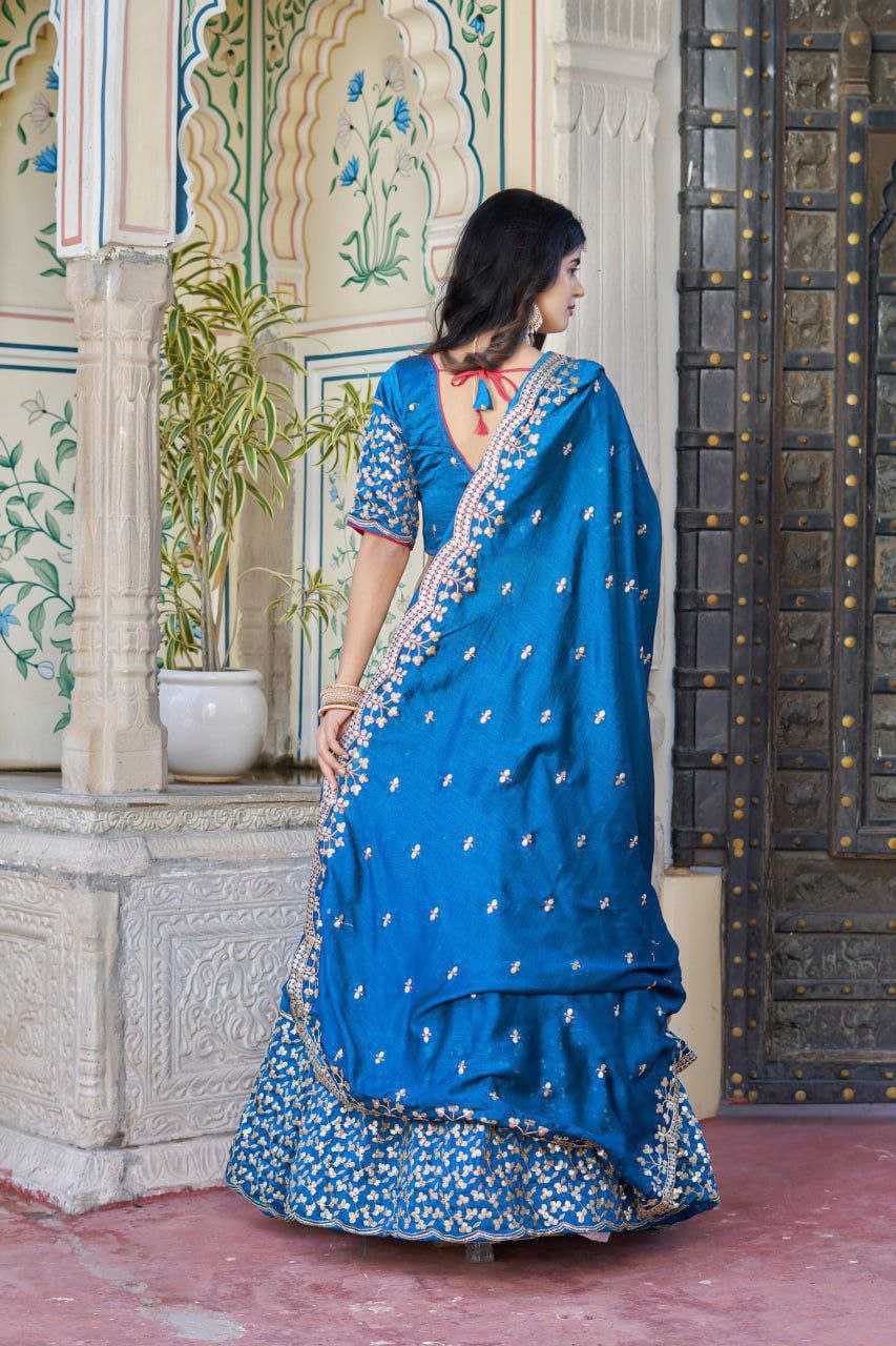 YNF Wholesale Georgette Embroidered Lehenga KESH511 PALKHI-2 | Surat Manufacturer