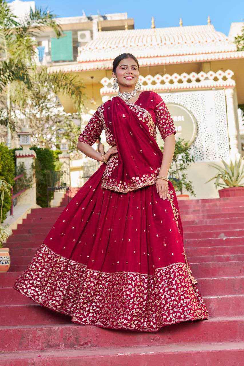 YNF Wholesale Georgette Embroidered Lehenga KESH511 PALKHI-2 | Surat Manufacturer