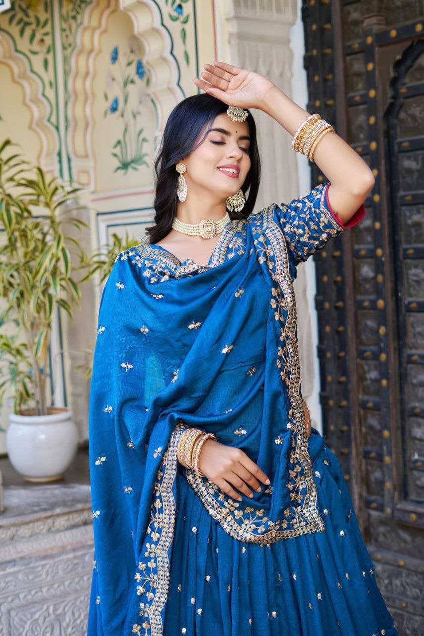 YNF Wholesale Georgette Embroidered Lehenga KESH511 PALKHI-2 | Surat Manufacturer