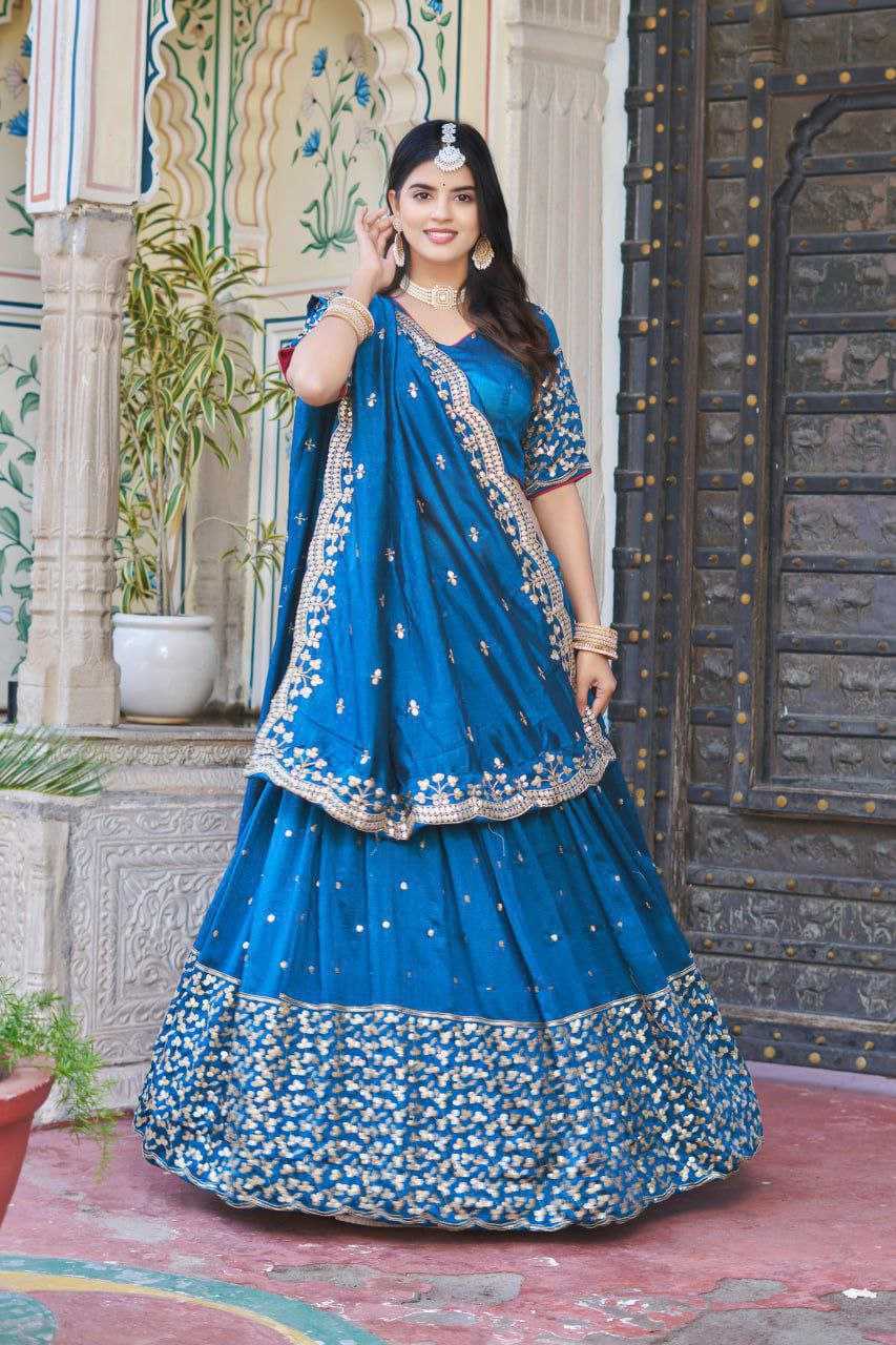 YNF Wholesale Georgette Embroidered Lehenga KESH511 PALKHI-2 | Surat Manufacturer