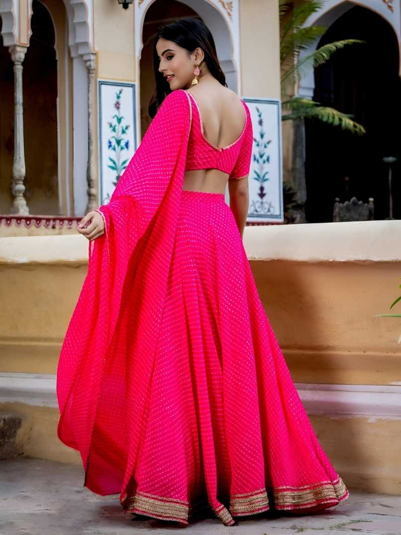 YNF Wholesale Georgette Georgette Lehenga KESH530 15049-Pink | Surat Manufacturer