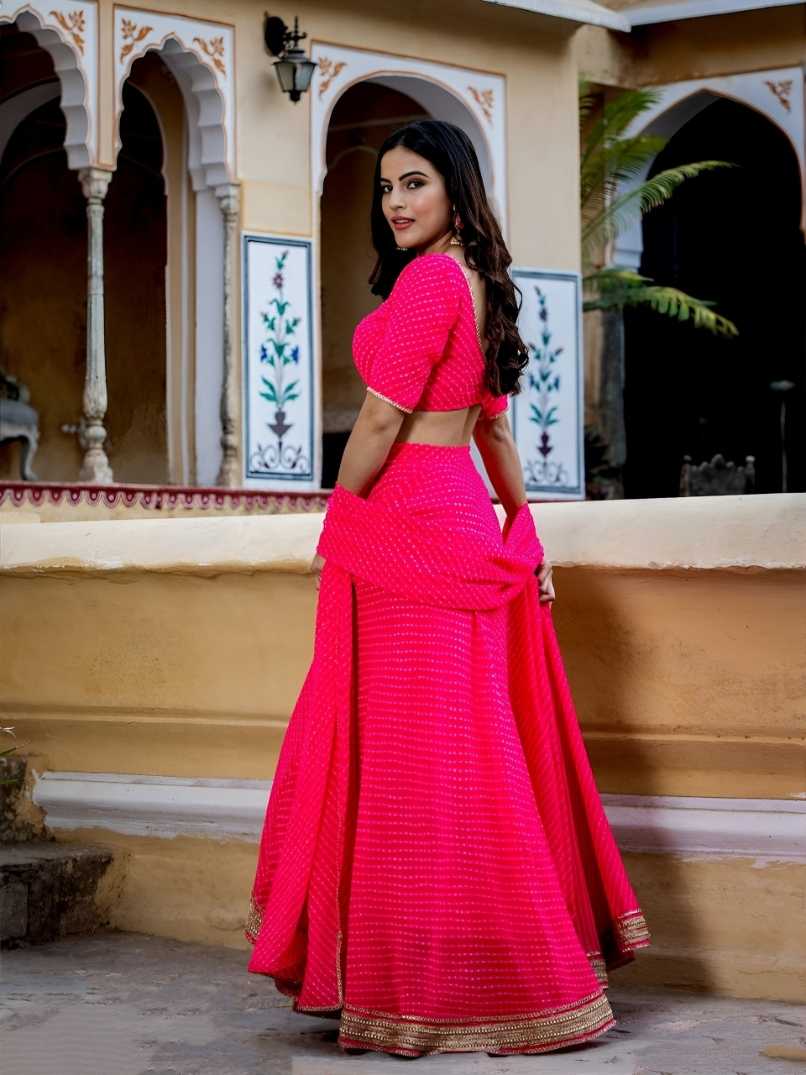 YNF Wholesale Georgette Georgette Lehenga KESH530 15049-Pink | Surat Manufacturer