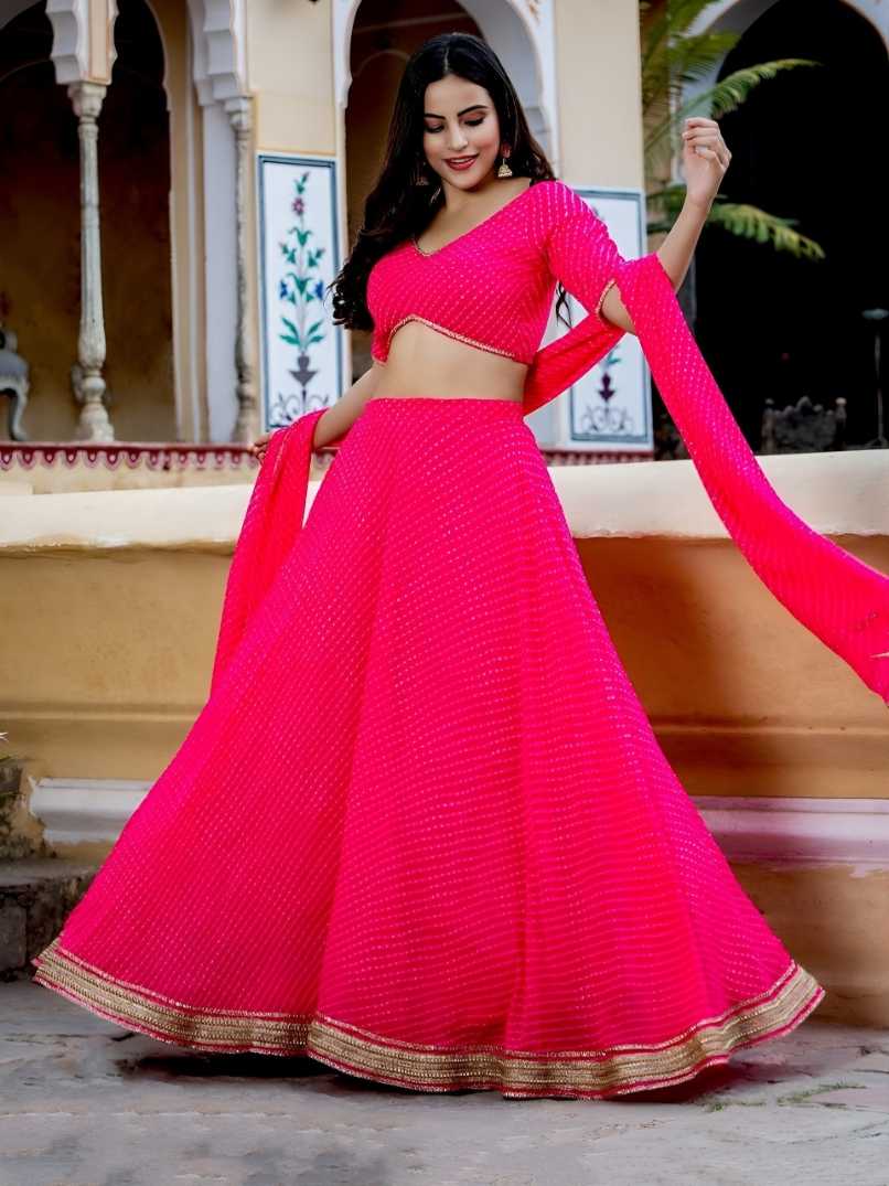 YNF Wholesale Georgette Georgette Lehenga KESH530 15049-Pink | Surat Manufacturer