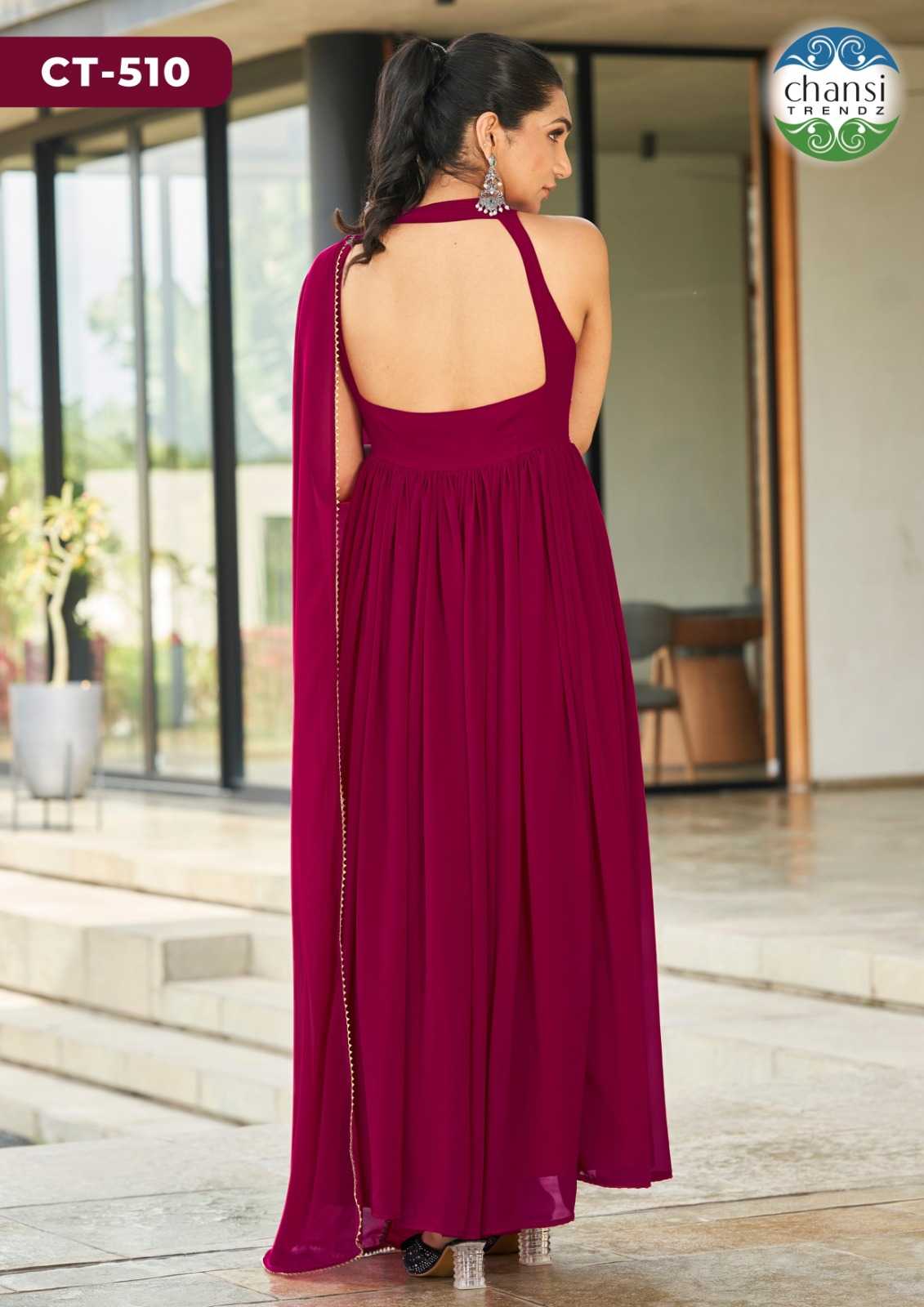 YNF Wholesale Georgette Party Gowns KESH530 Chansi SRI | Surat Manufacturer