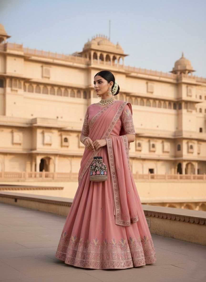 YNF Wholesale Georgette Wedding Lehenga KESH659 Krupa | Surat Manufacturer
