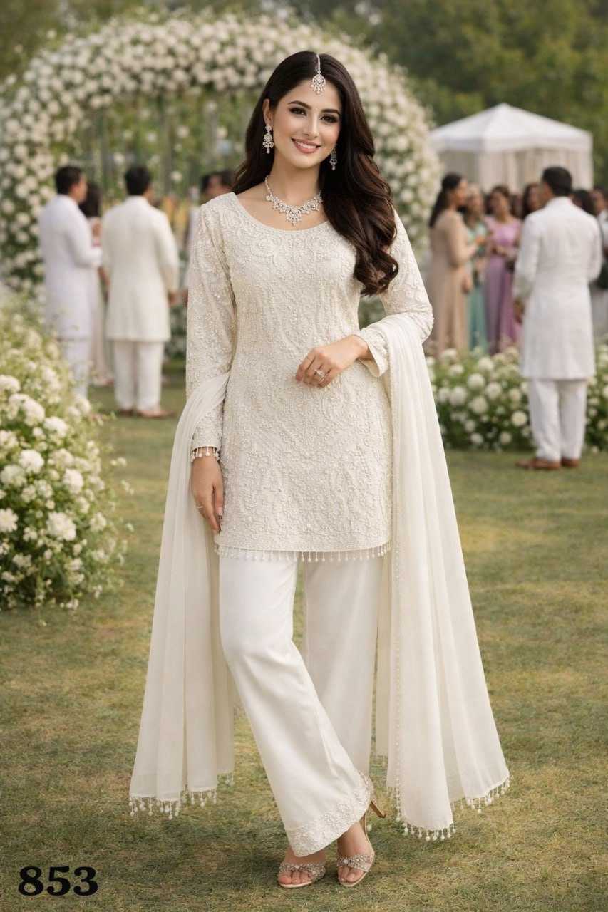 YNF Wholesale Georgette Party wear suits KESH704 BEADS | Surat Manufacturer