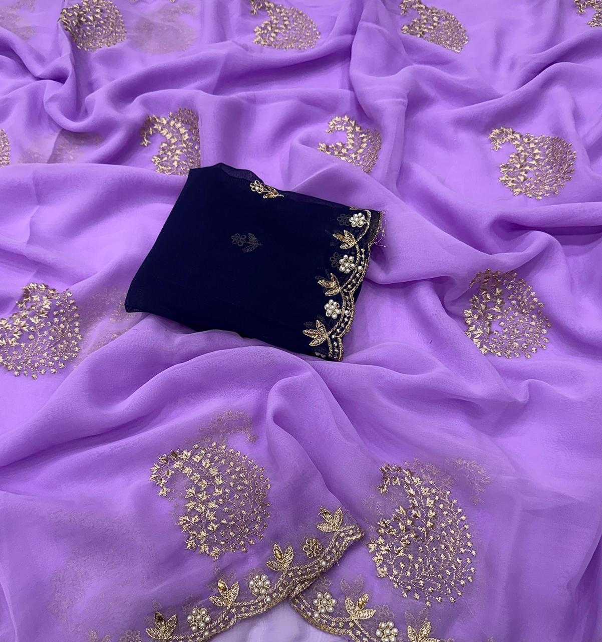 YNF Wholesale Georgette Work Sarees KESH716 VAMI | Surat Manufacturer