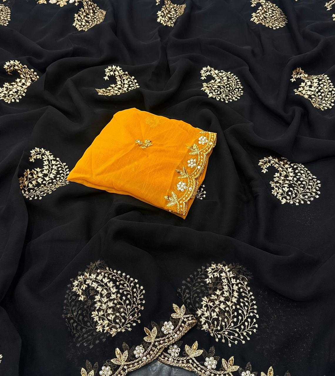 YNF Wholesale Georgette Work Sarees KESH716 VAMI | Surat Manufacturer