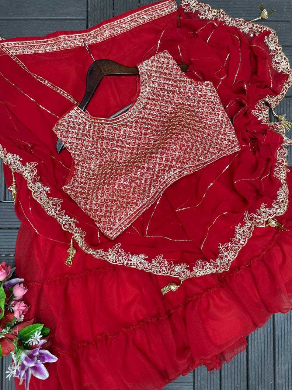 YNF Wholesale Georgette Bridal Lehenga KESH516 | Surat Manufacturer