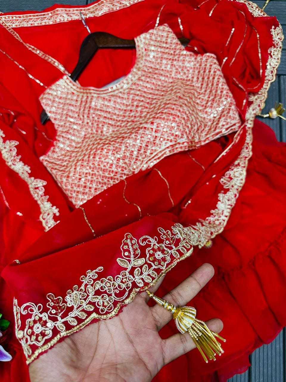 YNF Wholesale Georgette Bridal Lehenga KESH516 | Surat Manufacturer