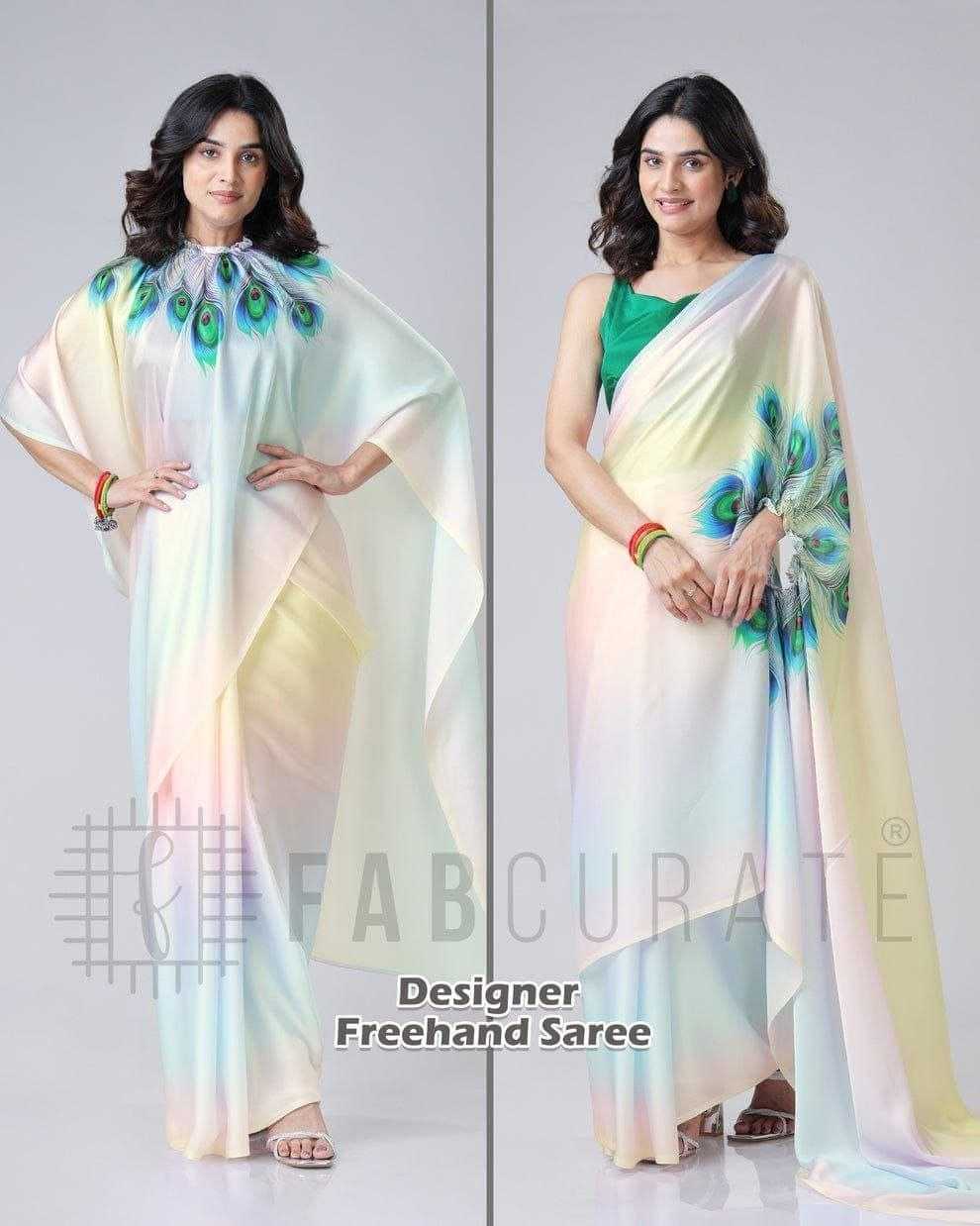YNF Wholesale Georgette Georgette Sarees RIN216 freehand saree | Surat Manufacturer