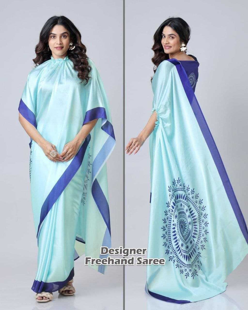 YNF Wholesale Georgette Georgette Sarees RIN216 freehand saree | Surat Manufacturer