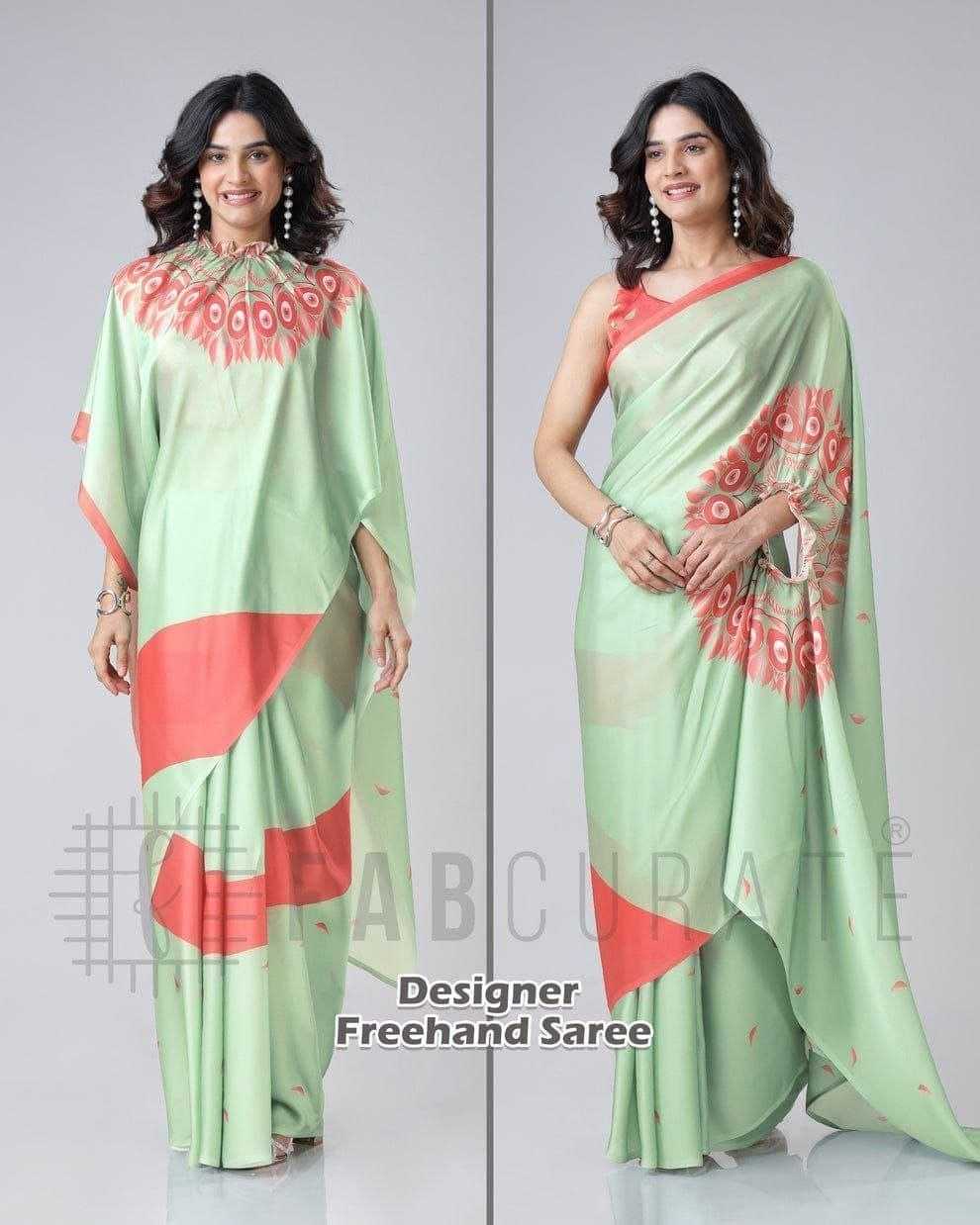 YNF Wholesale Georgette Georgette Sarees RIN216 freehand saree | Surat Manufacturer