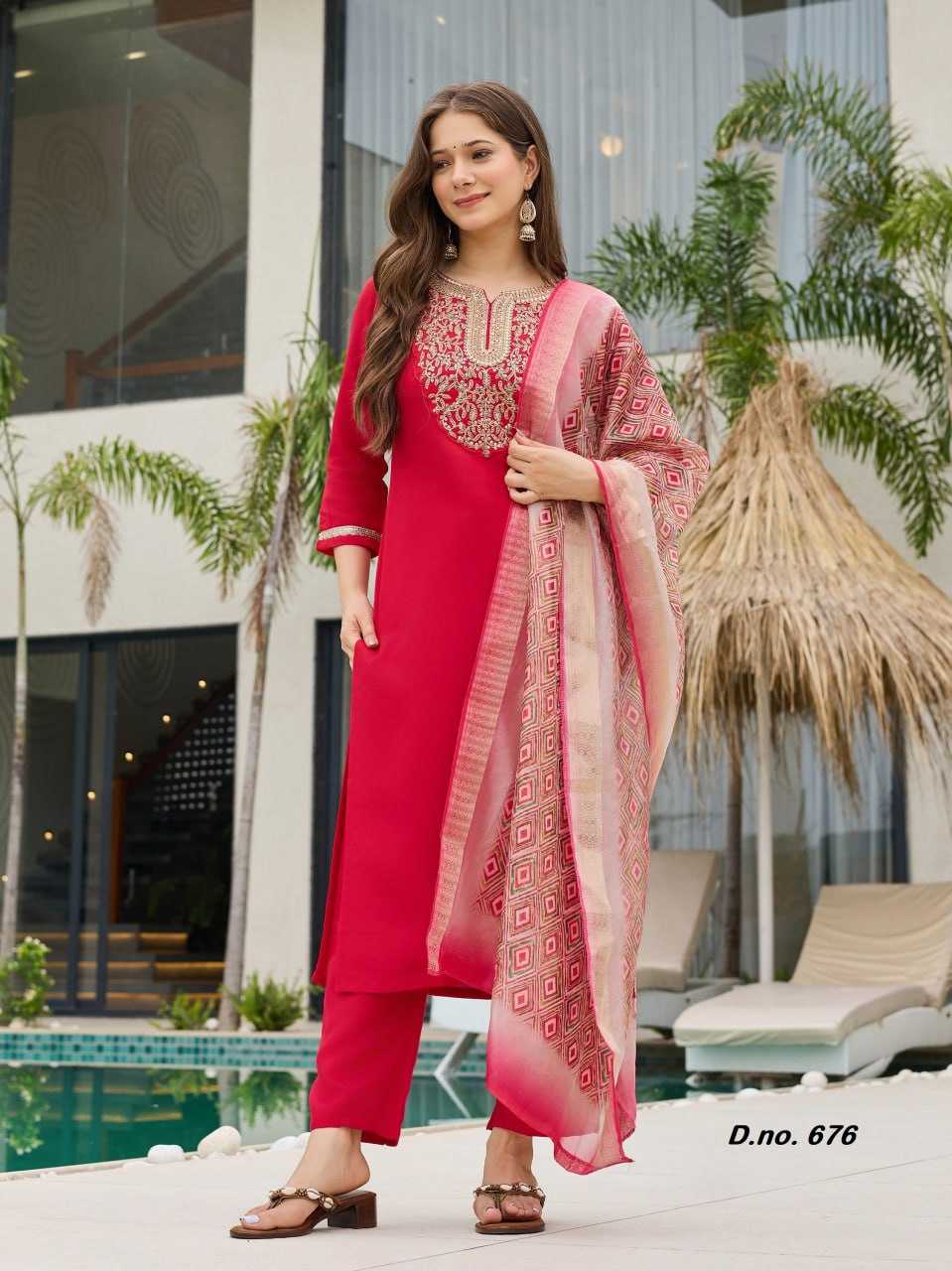 YNF Wholesale Heavy Rayon Festive Kurtis RIN131 AC ~ 677 | Surat Manufacturer