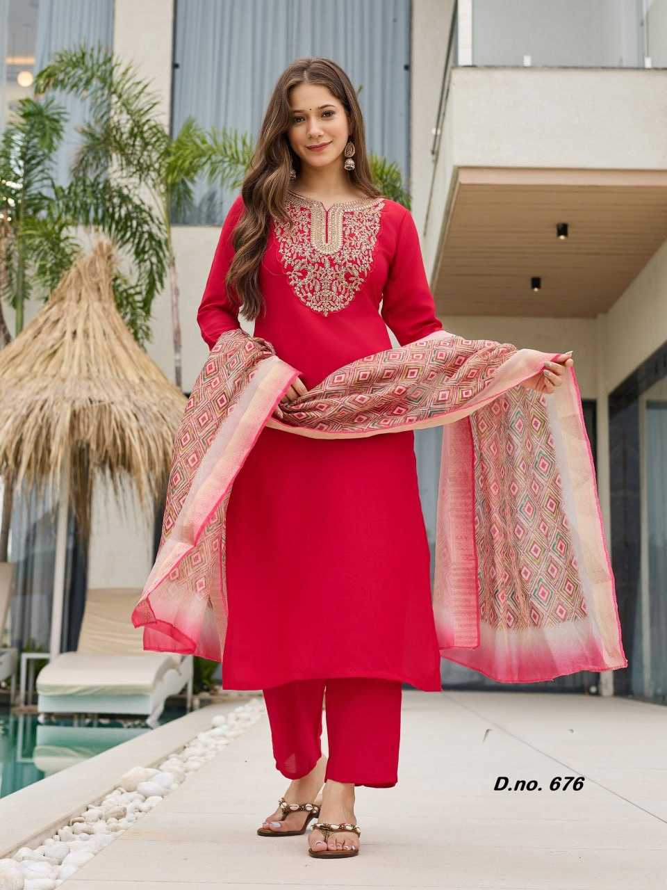 YNF Wholesale Heavy Rayon Festive Kurtis RIN131 AC ~ 677 | Surat Manufacturer