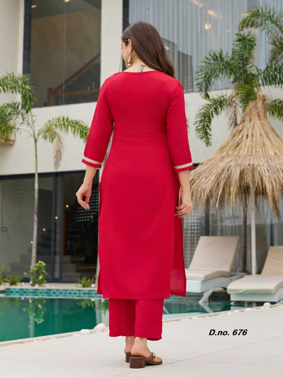 YNF Wholesale Heavy Rayon Festive Kurtis RIN131 AC ~ 677 | Surat Manufacturer