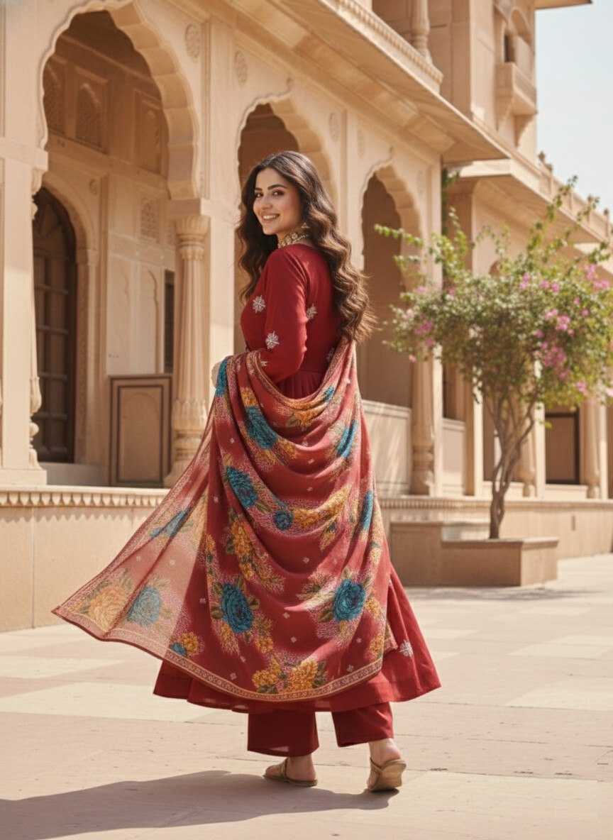 YNF Wholesale Heavy Roman Silk Anarkali Kurtis KESH559 6006 | Surat Manufacturer