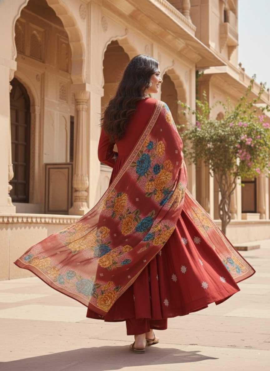 YNF Wholesale Heavy Roman Silk Anarkali Kurtis KESH559 6006 | Surat Manufacturer