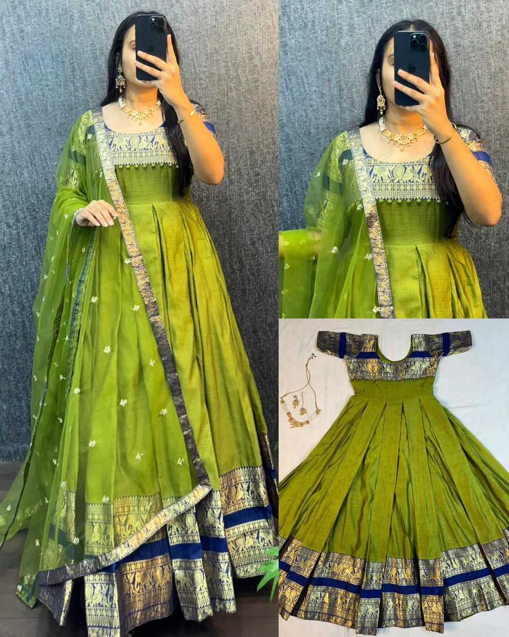 YNF Wholesale Heavy Silk Silk Gowns KESH599 111 | Surat Manufacturer