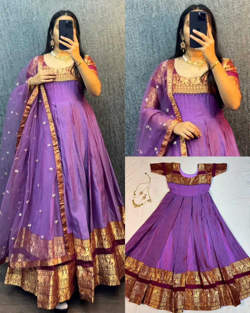 YNF Wholesale Heavy Silk Silk Gowns KESH599 111 | Surat Manufacturer