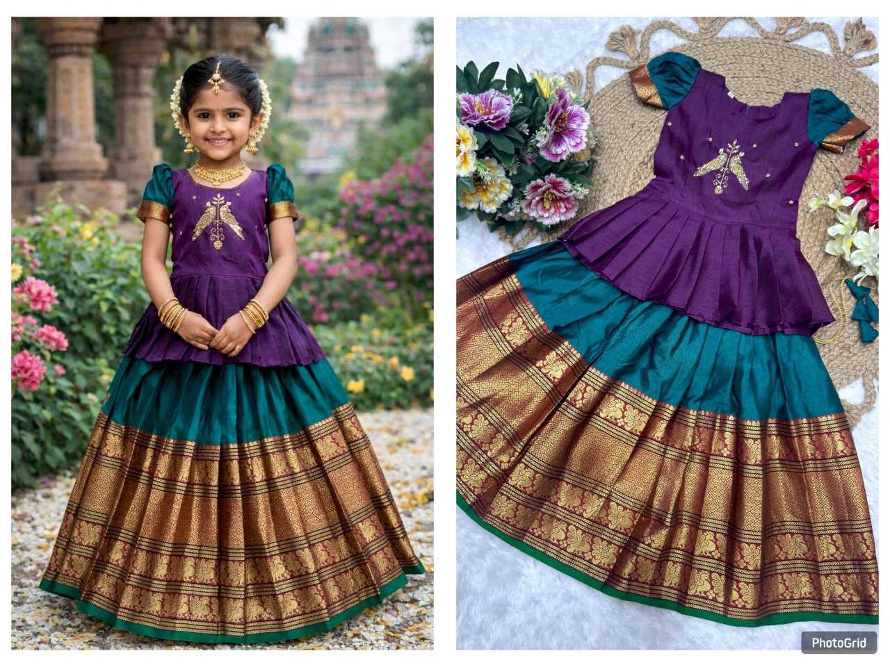 YNF Wholesale Jacquard Kids Lehenga KESH642 081 | Surat Manufacturer