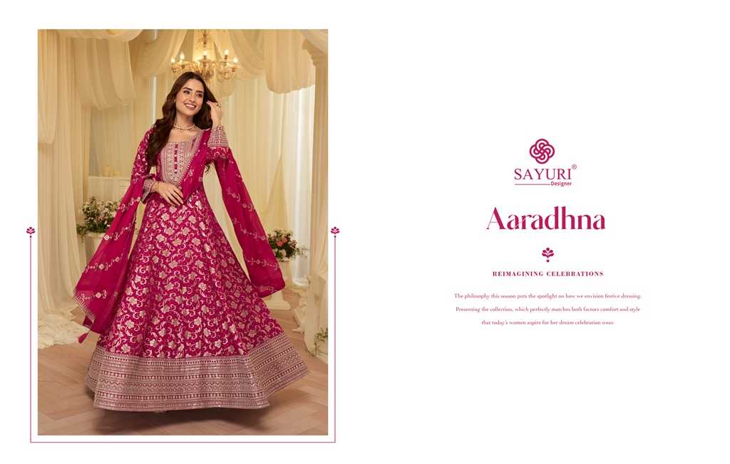 YNF Wholesale Jacquard Pure Viscos Silk Bollywood Style Gowns KESH481 SAYURI AARADHANA 10238 | Surat Manufacturer