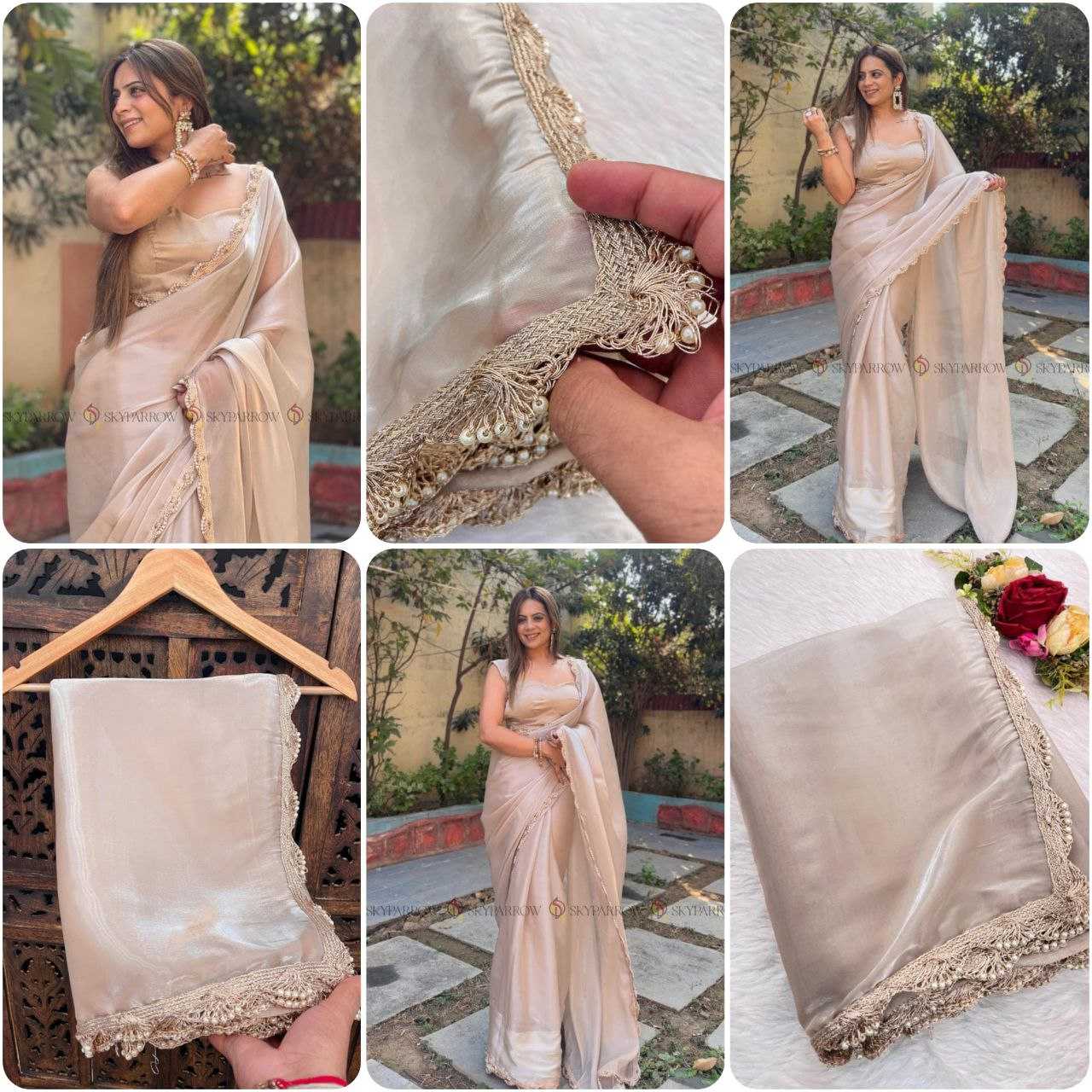 YNF Wholesale Jimmy Choo Party Wear Sarees RIN216 sparrow | Surat Manufacturer