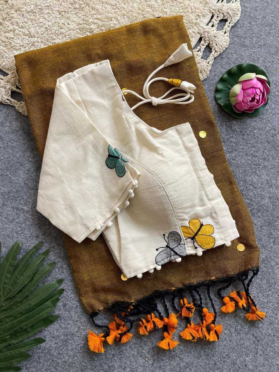 YNF Wholesale Khadi Cotton Branded Sarees RIN216 Divya | Surat Manufacturer