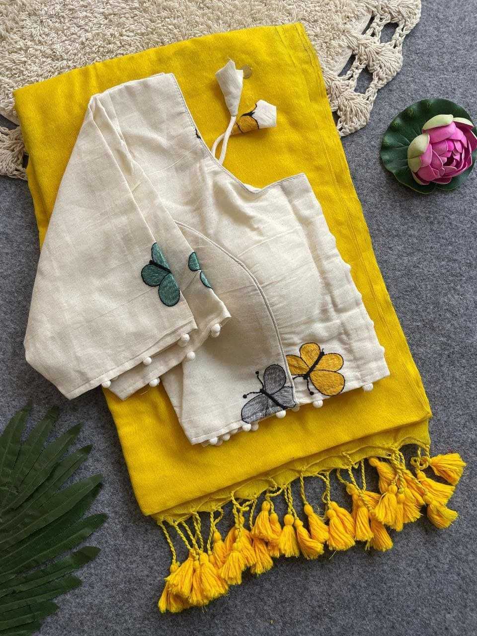 YNF Wholesale Khadi Cotton Branded Sarees RIN216 Divya | Surat Manufacturer