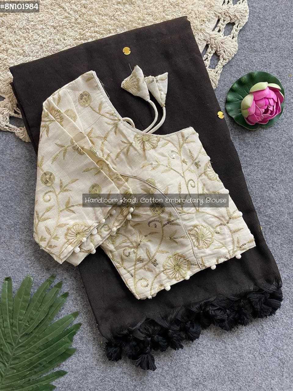 YNF Wholesale Khadi Cotton Branded Sarees RIN216 Divya | Surat Manufacturer