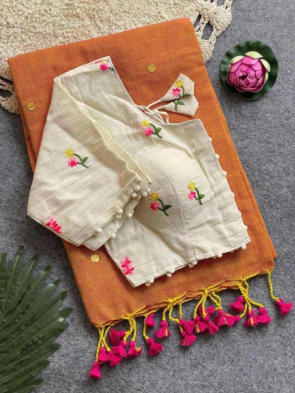 YNF Wholesale Khadi Cotton Branded Sarees RIN216 Divya | Surat Manufacturer
