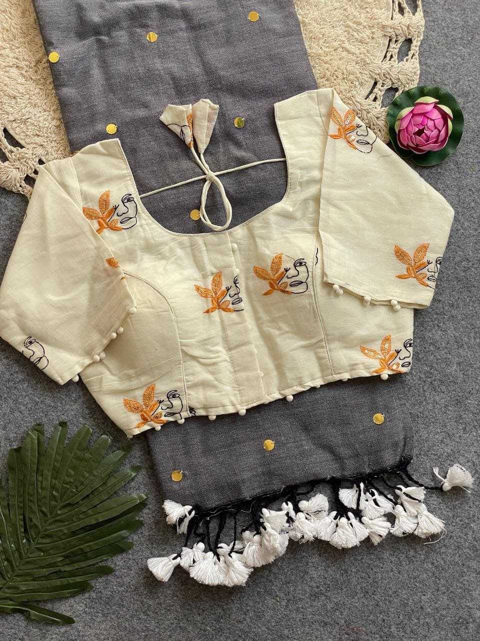 YNF Wholesale Khadi Cotton Branded Sarees RIN216 Divya | Surat Manufacturer