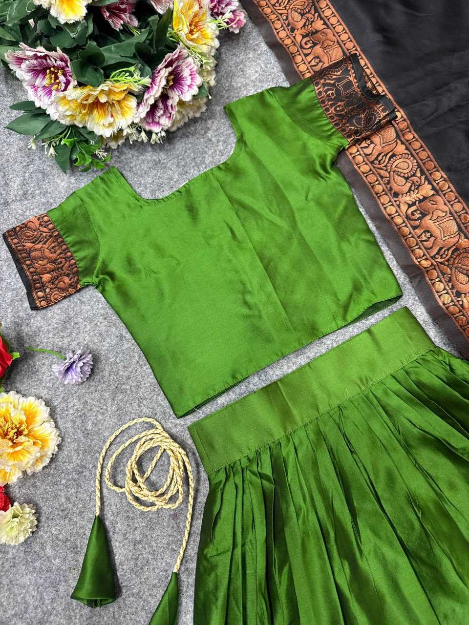 YNF Wholesale Lichi Silk Kids Lehenga KESH642 008 | Surat Manufacturer