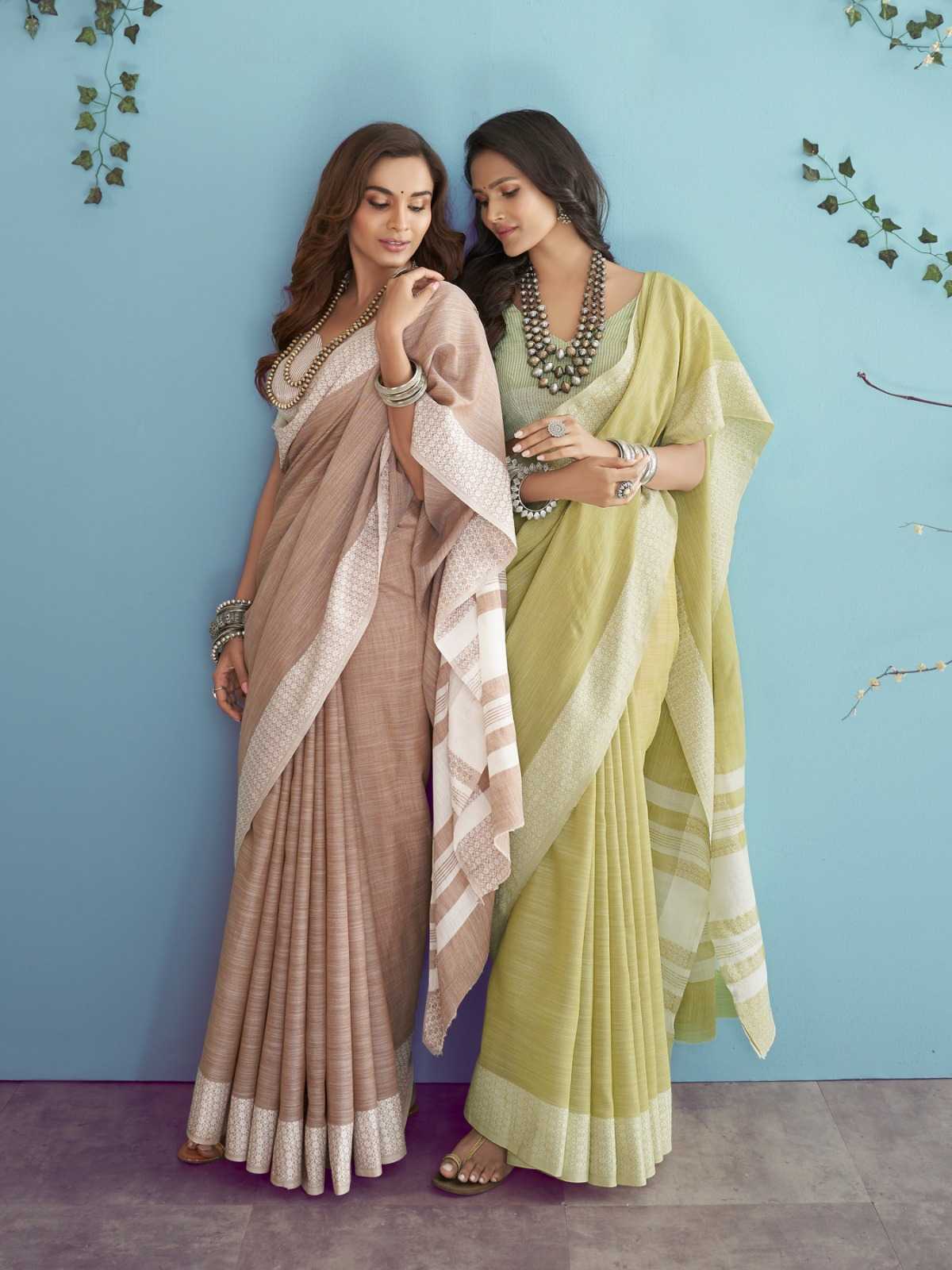 YNF Wholesale Linen Designer Sarees KESH530 RajPath Aarzoo | Surat Manufacturer