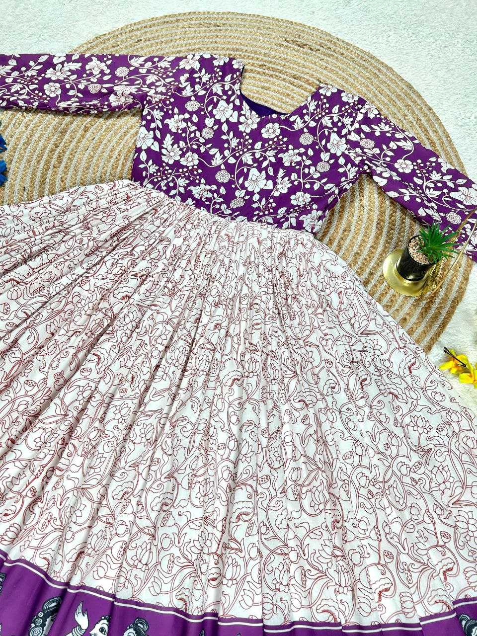 YNF Wholesale Muslin Cotton Evening Gowns KESH167 RAJ | Surat Manufacturer
