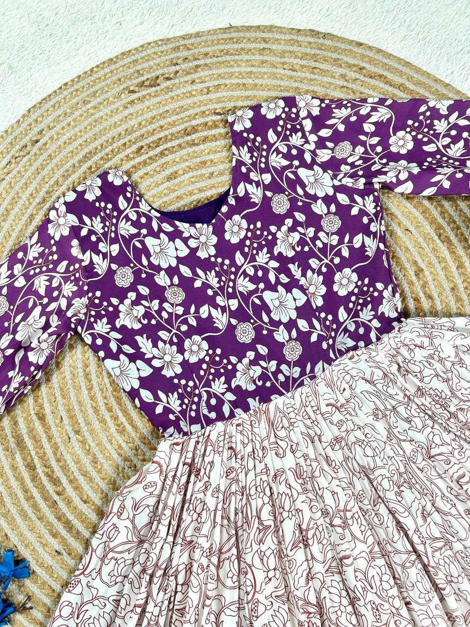 YNF Wholesale Muslin Cotton Evening Gowns KESH167 RAJ | Surat Manufacturer