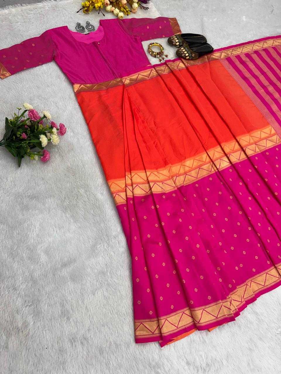 Keevaa Exporter  Mysore Silk Ready To Wear Sarees - YNF Online