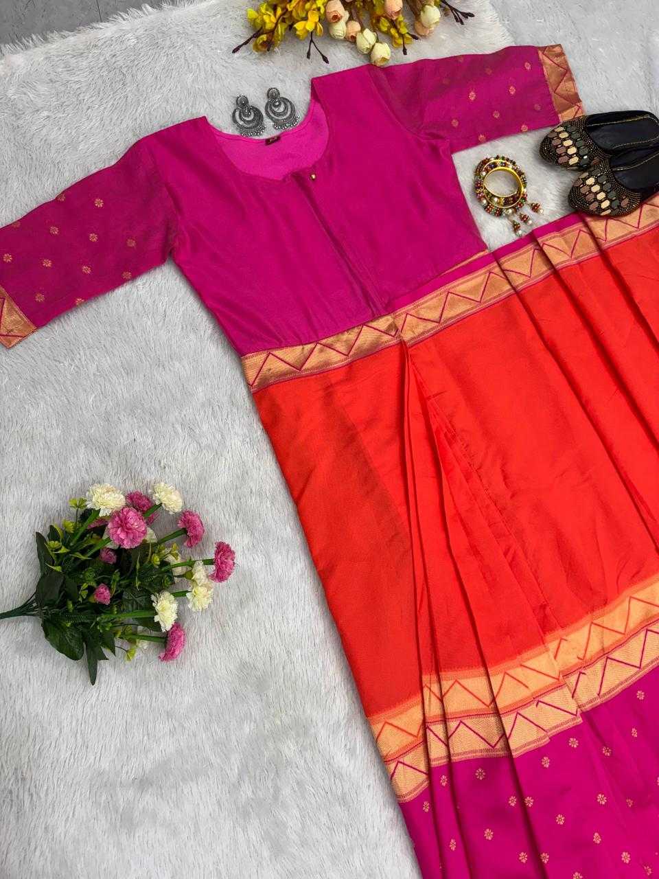Keevaa Exporter  Mysore Silk Ready To Wear Sarees - YNF Online