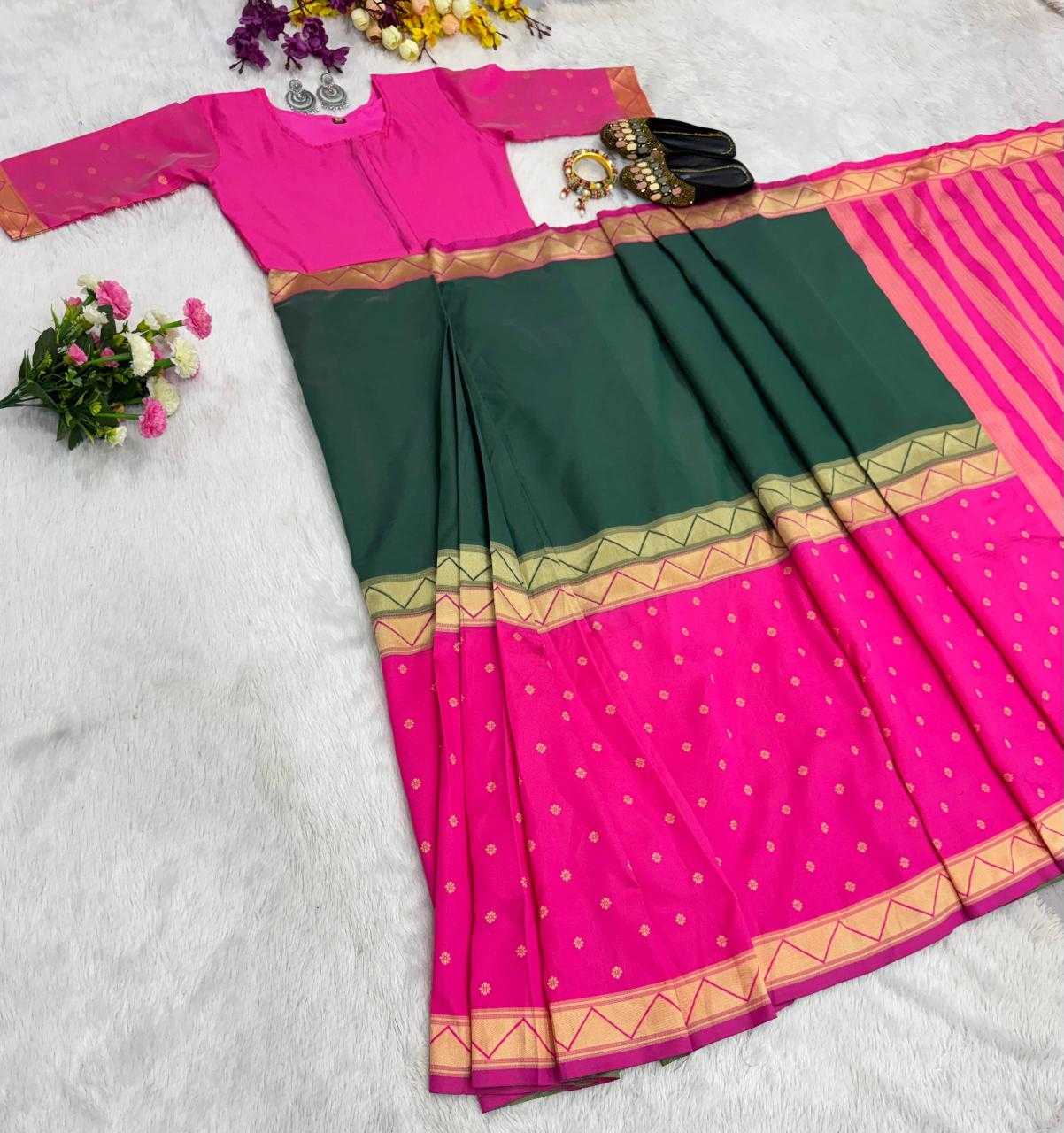 Keevaa Exporter  Mysore Silk Ready To Wear Sarees - YNF Online