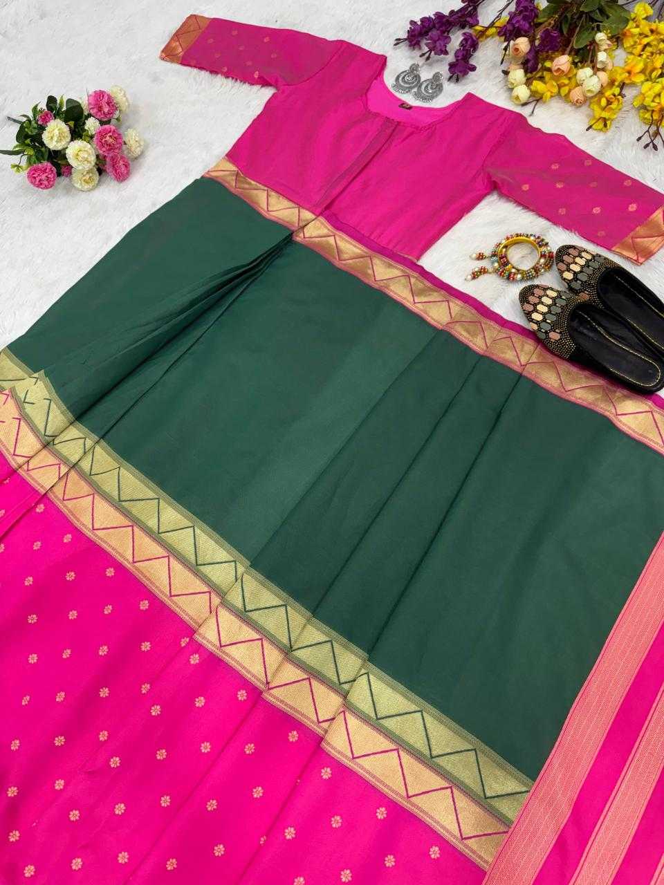 Keevaa Exporter  Mysore Silk Ready To Wear Sarees - YNF Online