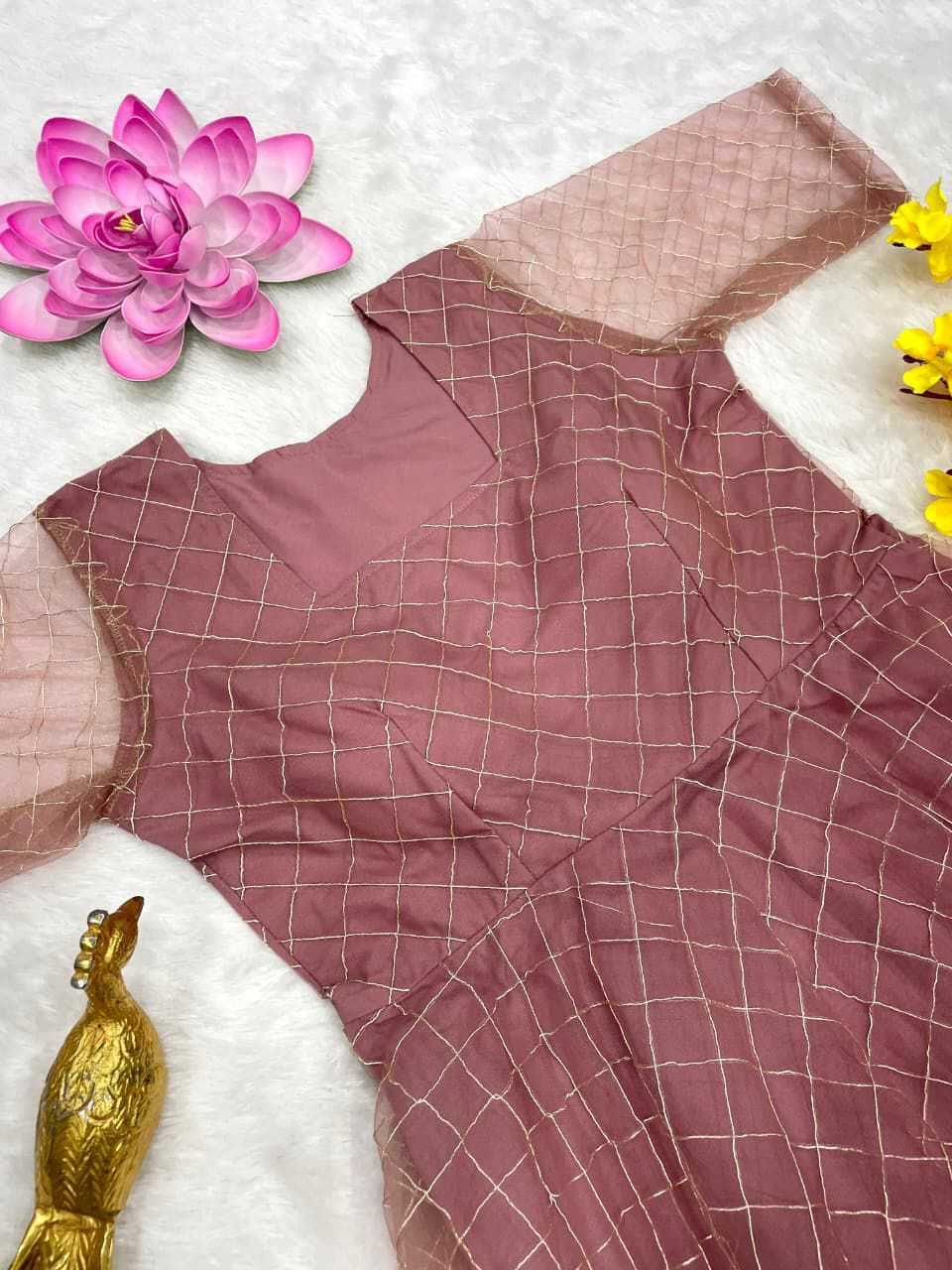 YNF Wholesale Net Embroidery Gowns KESH599 110 | Surat Manufacturer